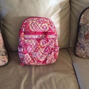 Vera Bradley medium size pink & red backpack